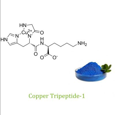 Bubuk Biru Copper Tripeptide-1 Kompleks Anti Kerut Cocok untuk Dewasa Bahan untuk Mendukung Kekencangan Kulit dan Mengurangi Kerutan pada Perawatan Kulit Dewasa
