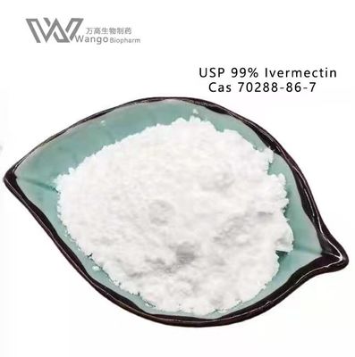 Ivermectin 99% Bahan Baku Hewan Praziquantel CAS 70288-86-7